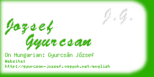 jozsef gyurcsan business card
