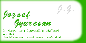 jozsef gyurcsan business card
